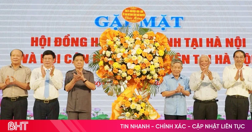Đoàn Hội gặp mặt, kết nối với Thái Nguyên tại Hà Nội (Ảnh: Báo Hà Tĩnh)
